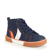 Start-Rite Arcade, Navy canvas closed zip up canvas high top 6189_9