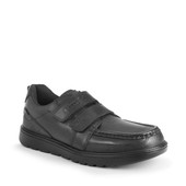 Start-Rite Mission, Black leather boys riptape school shoes 8248_7