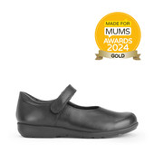 Start-Rite Shoes Classroom, Black leather Simply by Start-Rite girls rip-tape school shoes 