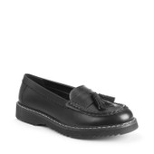 Start-Rite Infinity, Black leather slip-on girls school shoes 3523_7
