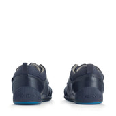 Start-Rite Shoes Hopper, Navy leather rip-tape pre-school shoes 