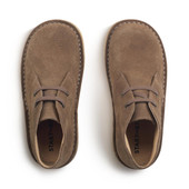 Start-Rite Shoes Colorado, Taupe suede lace-up kids desert boots 