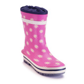 Start-Rite Shoes Little Puddle, Pink daisy girls waterproof slip-on wellies 9931_16