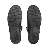 Start-Rite Shoes Hope, Black patent girls rip-tape T-bar school shoes 