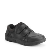 Start-Rite Shoes Topic, Black leather Simply by Start-Rite boys Dual-Fit rip-tape school shoes 