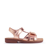 Start-Rite Sunny, Rose gold leather girls rip-tape sandals 5209_6