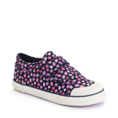 Start-Rite Kicks, Navy/pink splash print girls closed rip-tape canvas shoes 6212_9
