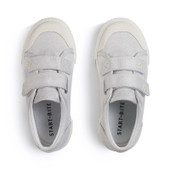 Start-Rite Sandy Beach, Silver glitter daisy girls closed rip-tape canvas shoes 6207_14