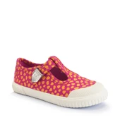 Start-Rite Skipper, Magenta/orange splash girls t-bar buckle canvas shoes 6211_6