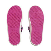 Start-Rite Busy Lizzie, Navy/pink splash girls single bar rip-tape canvas shoes 6156_19