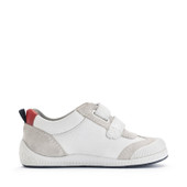 Start-Rite Tickle, White leather/suede riptape pre-school shoes 1731_14
