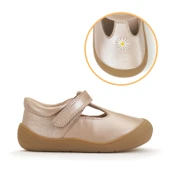 Start-Rite Floret, Taupe pearlised leather girls riptape first walking shoes 0840_5