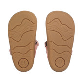 Start-Rite Charms, Dusky pink leather girls riptape first walking shoes 0845_6