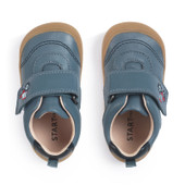 Start-Rite Harvest, Denim blue leather rip-tape baby first walking shoes 0844_2