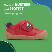 Start-Rite Harvest, Red leather rip-tape baby first walking shoes 0844_1
