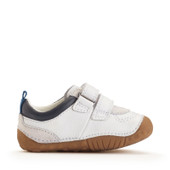Start-Rite Zap, White leather/nubuck rip-tape baby pre-walking shoes 0839_4