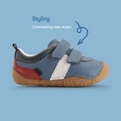 Start-Rite Zap, Denim blue leather/ nubuck rip-tape baby pre-walkers 0839_2