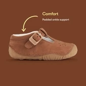 Start-Rite Baby Jack, Tan nubuck boys t-bar buckle pre-walkers 0746_10