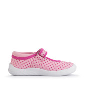 Start-Rite Wriggles, Mary Jane pink polka dot girls rip-tape first walking shoes 6216_6