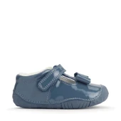 Start-Rite Wiggle, China blue patent girls t-bar pre-walkers 0765_12