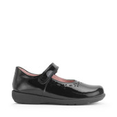 Start-Rite Emily, Black patent girls rip-tape school shoes 1790_3