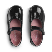 Start-Rite Emily, Black patent girls rip-tape school shoes 1790_3