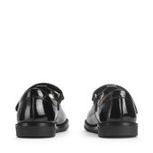 Start-Rite Luxe, Black patent girls T-bar tip-tape first school shoes 1758_3