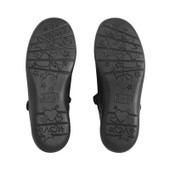 Start-Rite Bella, Black leather girls rip-tape bow school shoes 2839_7