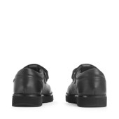 Start-Rite Locket, Black leather girls rip-tape T-bar school shoes 2836_7