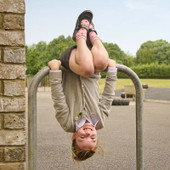 Start-Rite Cosmos, Black patent girls rip-tape school shoes 2835_3