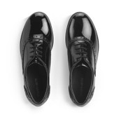 Start-Rite Hermione, Black patent girls lace-up closed school shoes 3540_3
