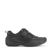Start-Rite Quad, Black leather boys rip-tape school shoes 2840_7