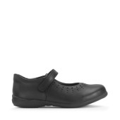 Start-Rite Study, Black leather Simply by Start-Rite girls rip-tape Dual-Fit school shoes 2875_7