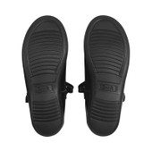 Novel, Black patent Simply by Start-Rite girls rip-tape Dual-Fit T-bar school shoes