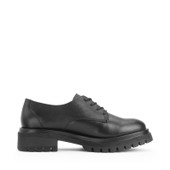 Start-Rite Barcelona, Black leather girls lace-up Angry Angels school shoes 3541_7