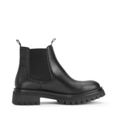 Start-Rite London, Black leather girls slip-on Angry Angels Chelsea boots 3544_7