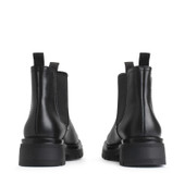 Start-Rite London, Black leather girls slip-on Angry Angels Chelsea boots 3544_7