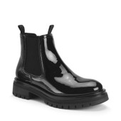 Start-Rite London, Black patent girls slip-on Angry Angels Chelsea boots 3544_3