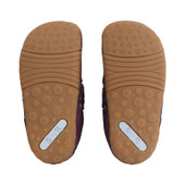 Start-Rite Little Smile, Burgundy leather/nubuck floral girls rip-tape pre-walkers 0823_18