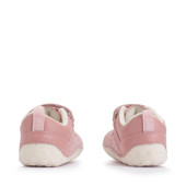 Start-Rite Little Smile, Dusky pink leather/nubuck leopard girls rip-tape pre-walkers 0823_26