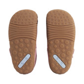 Start-Rite Little Paws, Dusky pink nubuck/leather bunny girls T-bar buckle pre-walking shoes 0825_16