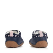 Start-Rite Lila, Navy leather girls closed rip-tape pre-walkers 0846_9
