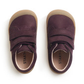 Start-Rite Scoot, Burgundy nubuck rip-tape closed baby first walking booties 0852_8