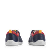 Start-Rite Playhouse Star, Navy/multi leather rip-tape first walking shoes 0854_19