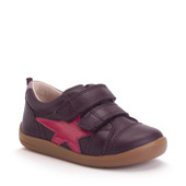Start-Rite Playhouse Star, Burgundy leather/cherry patent rip-tape girls first walking shoes 0854_8