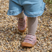 Start-Rite Tickle Star, Dusky pink/blush pearlised leather rip-tape girls pre-school casual shoes 1761_6