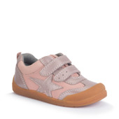 Start-Rite Tickle Star, Dusky pink/blush pearlised leather rip-tape girls pre-school casual shoes 1761_6