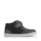 Start-Rite Orbit, Black leather/nubuck kids rip-tape casual boots 1762_17