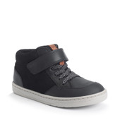 Start-Rite Orbit, Black leather/nubuck kids rip-tape casual boots 1762_17