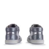 Start-Rite Orbit Star, Slate grey pearlised leather girls rip-tape casual boots 1765_4